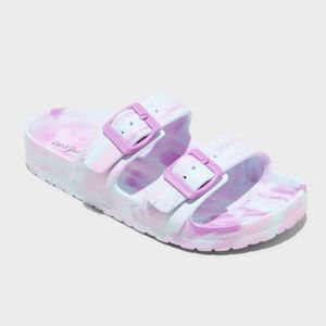 Kids Noa Solid Footbed Sandals New with tags in Purple